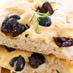 14450867 – focacci with black olives