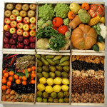 Cagette de fruits et légumes en hiver
