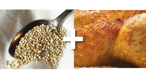 quinoa et poulet