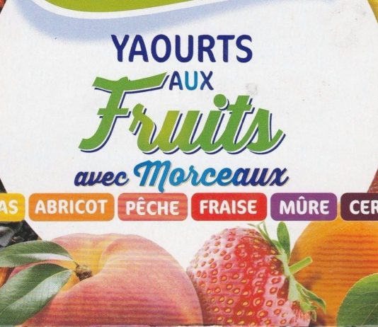 yaourts avec fruits