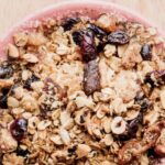 Apple pie with granola topping